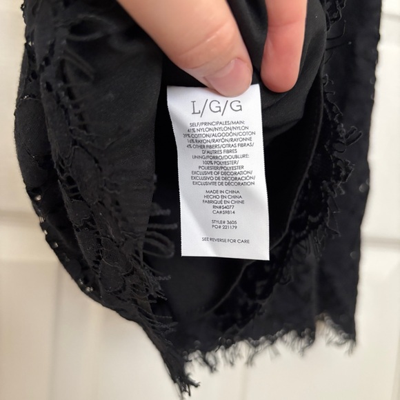 CAbi Black Lave Sleeveless Tank Top Size Large - Picture 6 of 7